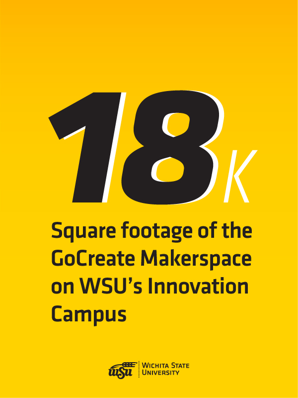 18K - Square footage of the GoCreate Makerspace on WSU's Innvoation Campus