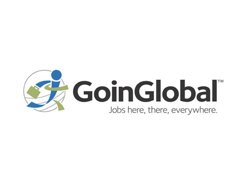 GoinGlobal logo says Jobs here, there, everywhere