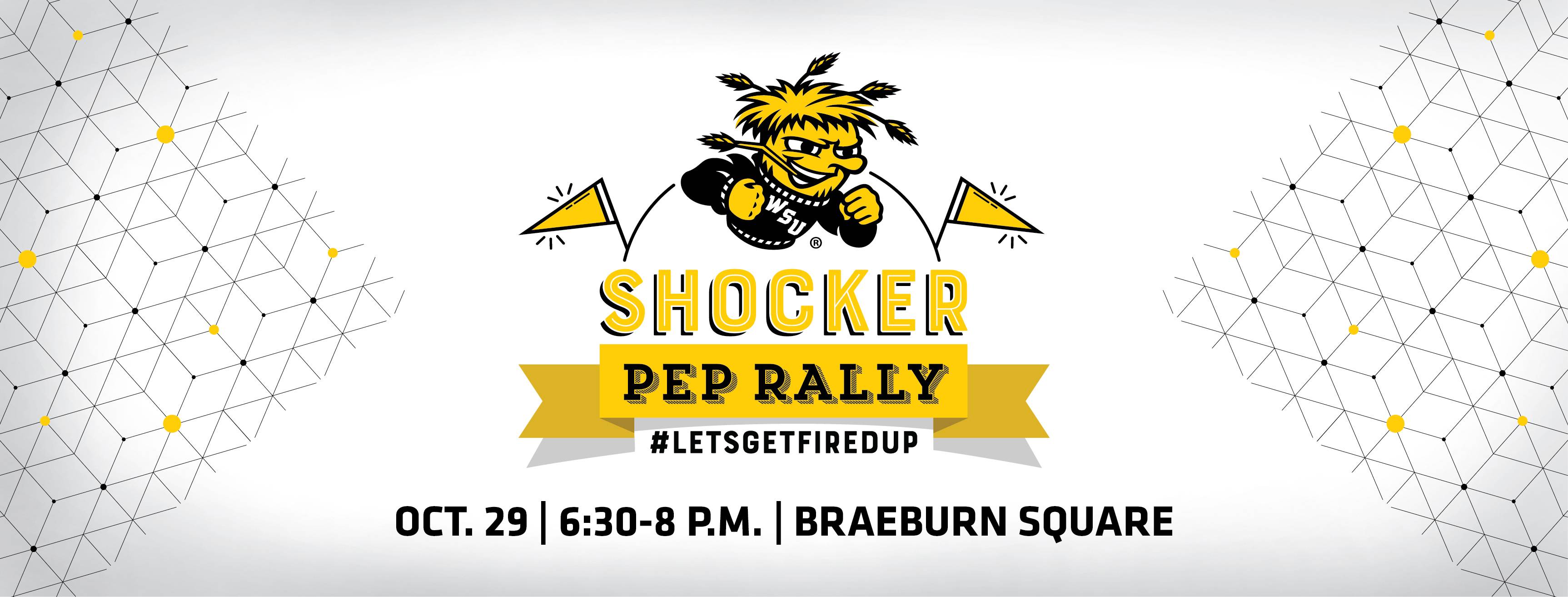 Shocker Pep Rally • 6:30-8 p.m., Oct. 29, Braeburn Square