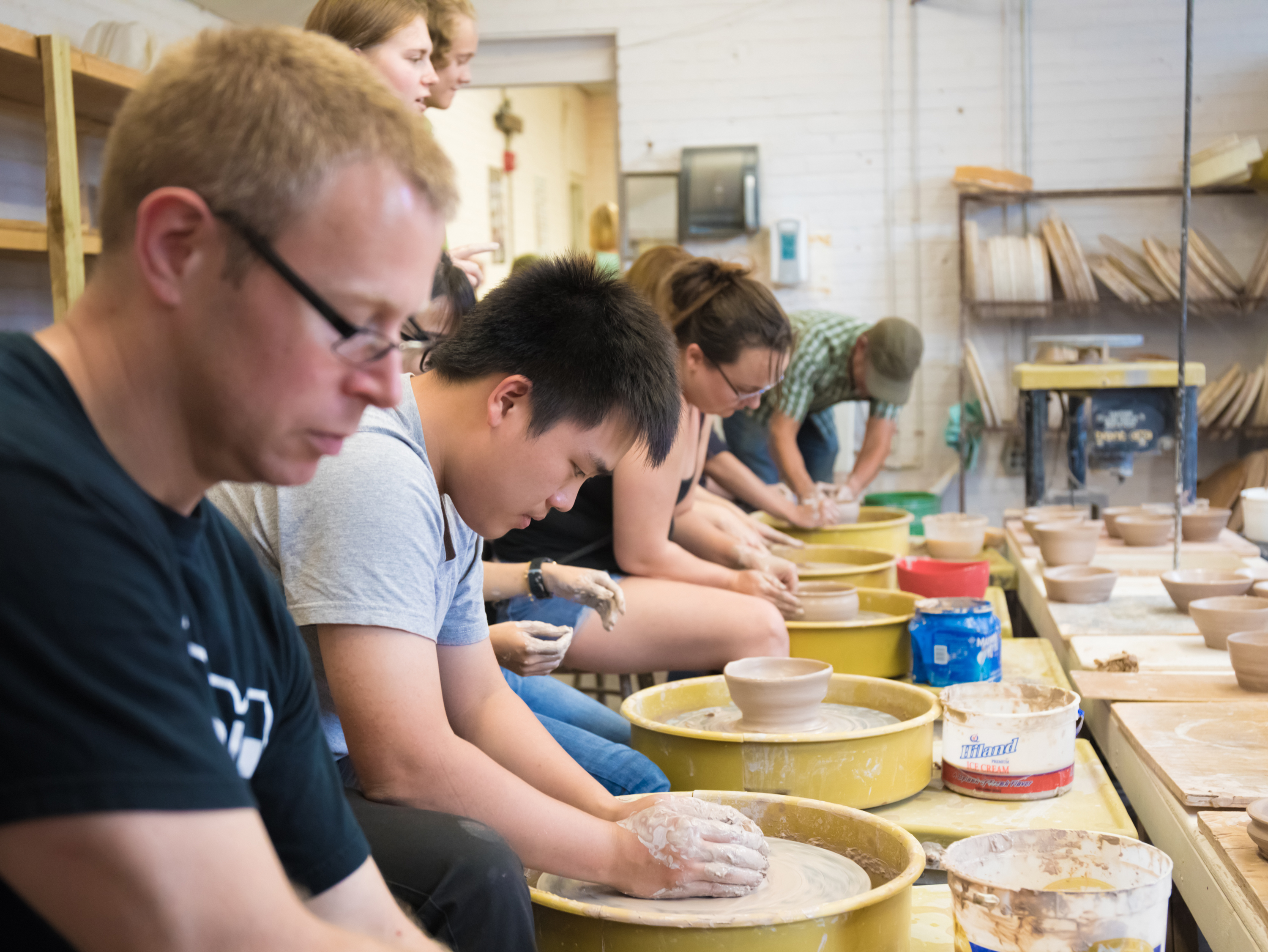 Photo of Grad Student Glaze-a-Bowl Mixer