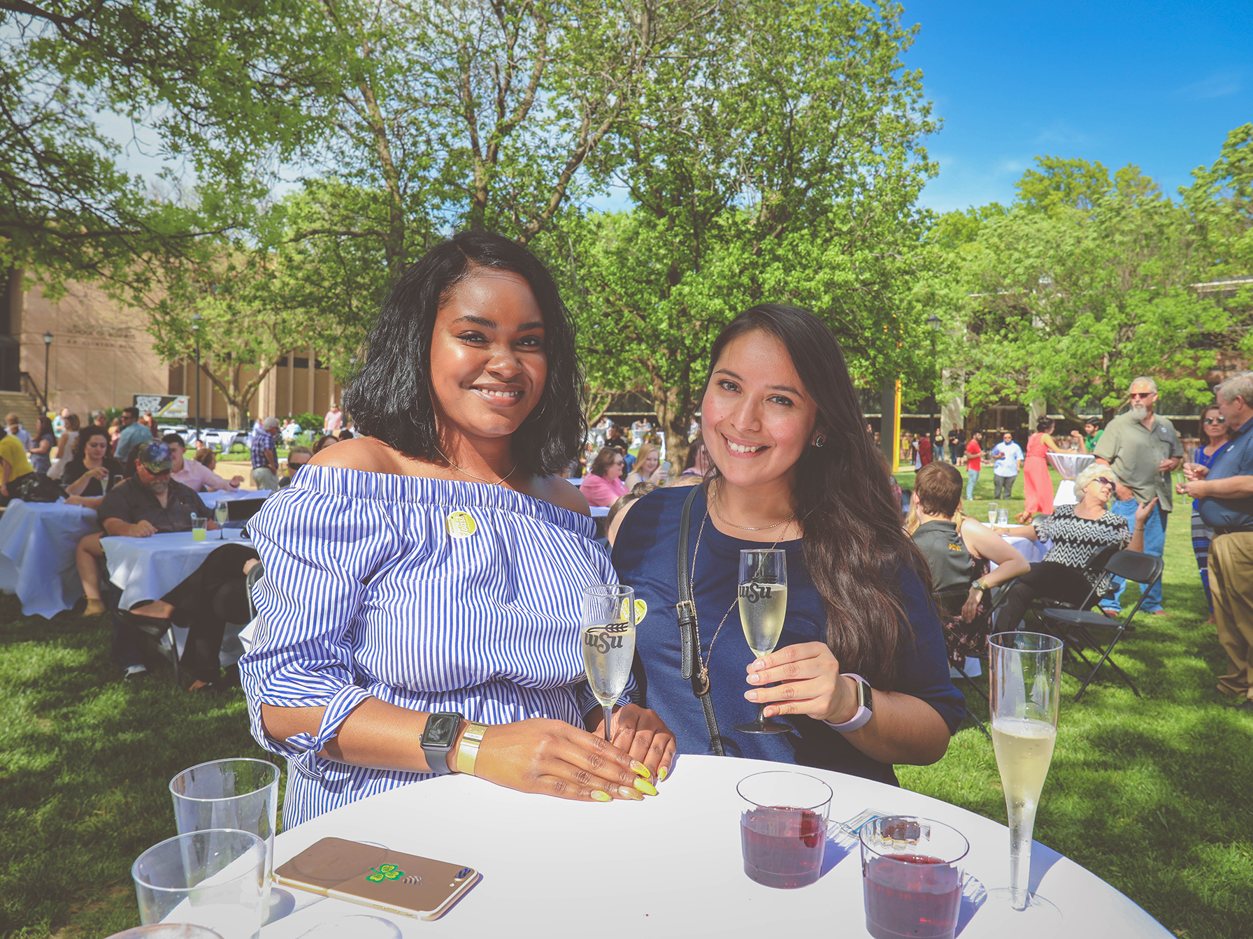 graduates at the toast