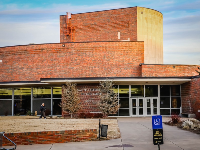 Photo of Duerksen Fine Arts Center.