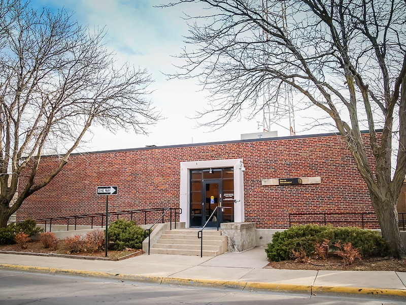 Photo of the Police Department building.