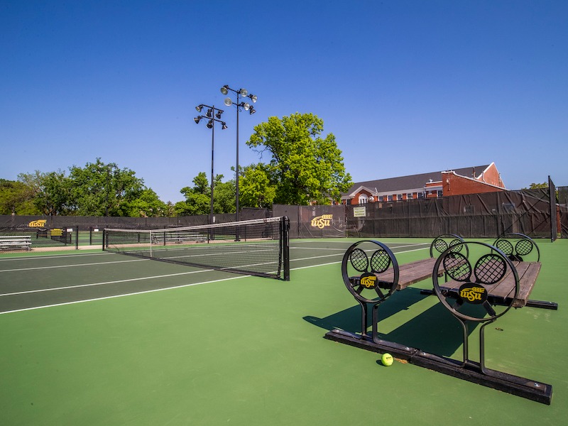 Photo of the tennis courts.