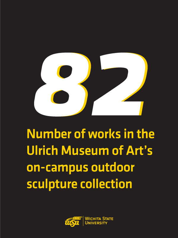 The Ulrich Museum of Art’s world class Martin H. Bush Outdoor Sculpture Collection features 82 works across the 330-acre Wichita State University campus.