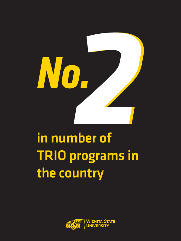 Infographic: No. 2 in number of TRIO programs in the country
