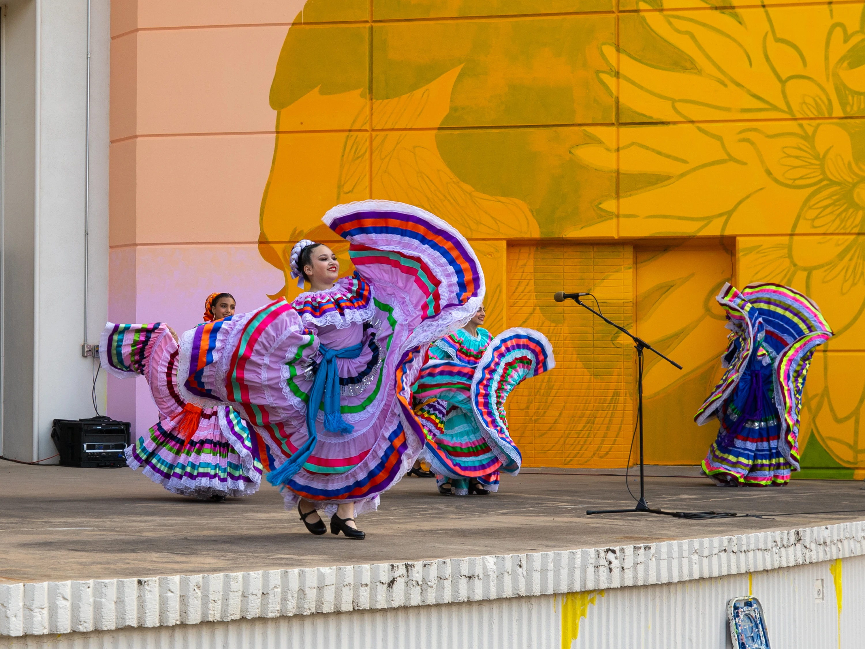 Dancers and Duerksen Amphitheater dedication