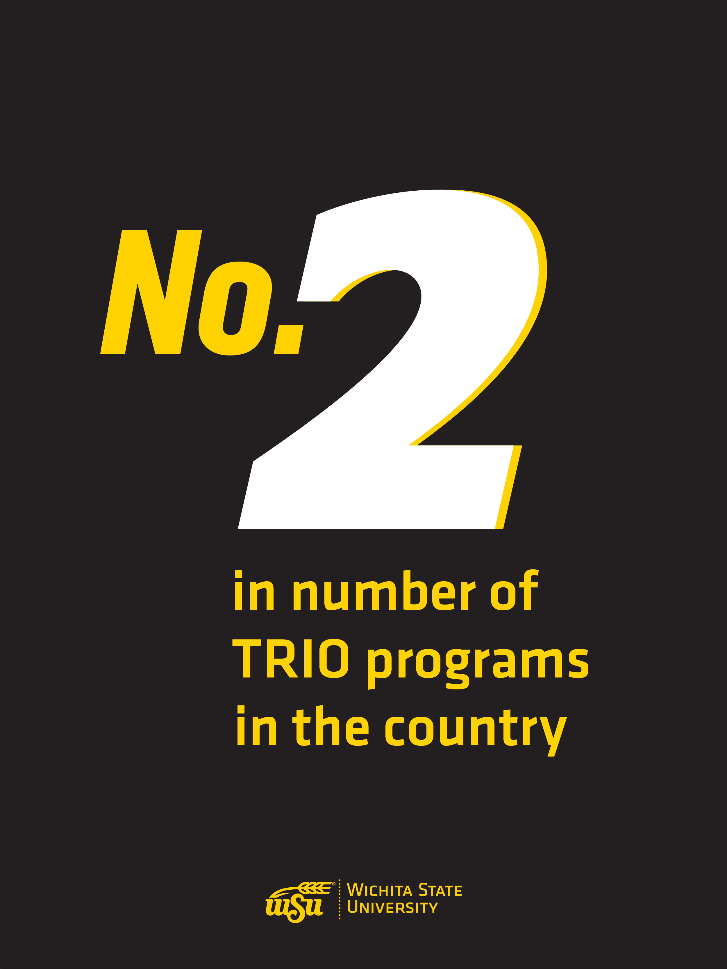 Infographic: No. 2 in number of TRIO programs in the country
