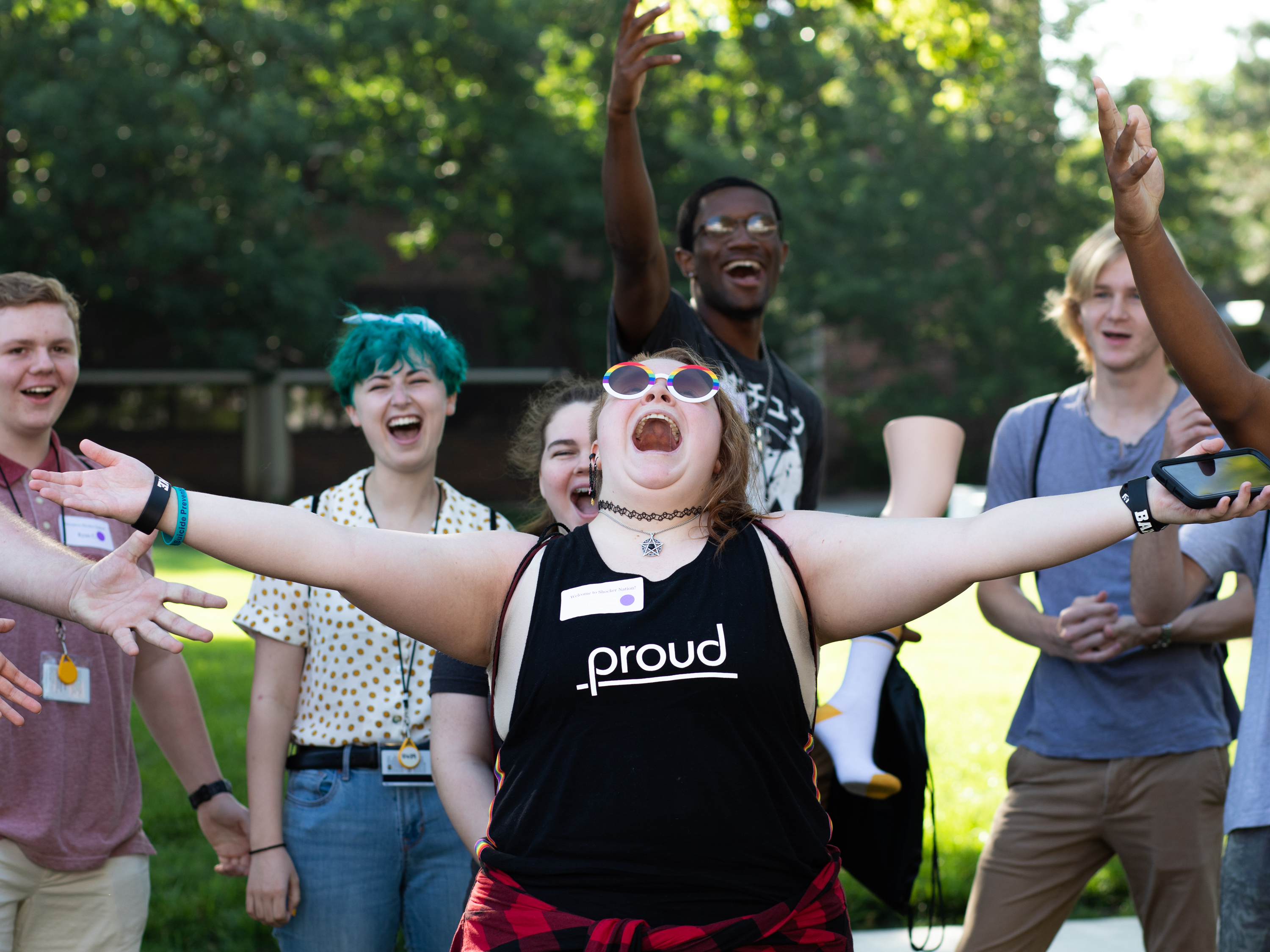Inclusion girl screaming