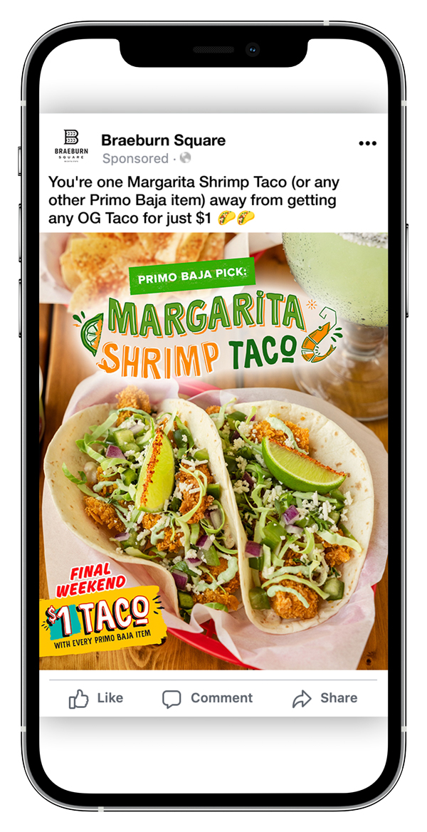 Braeburn Square social media example