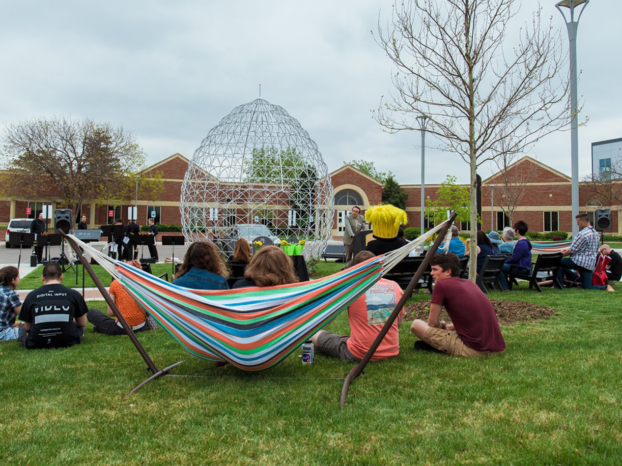 Earth Pod dedication event