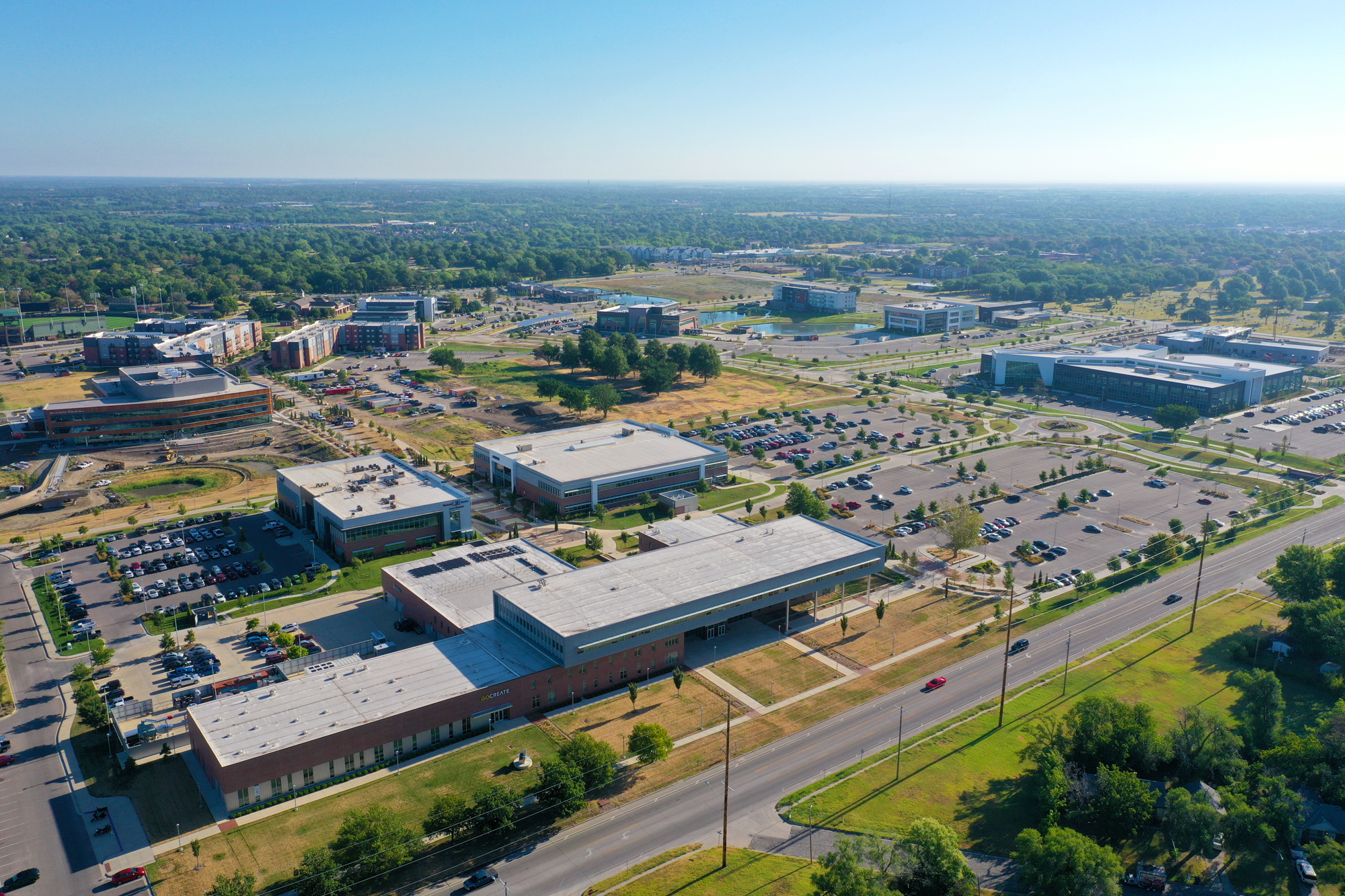 Aerial view of Innovation campus