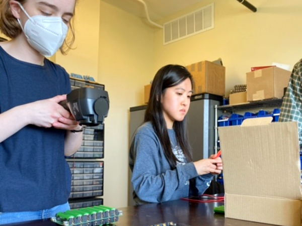 WSU Students Lydia Melles and Lucy Hoang