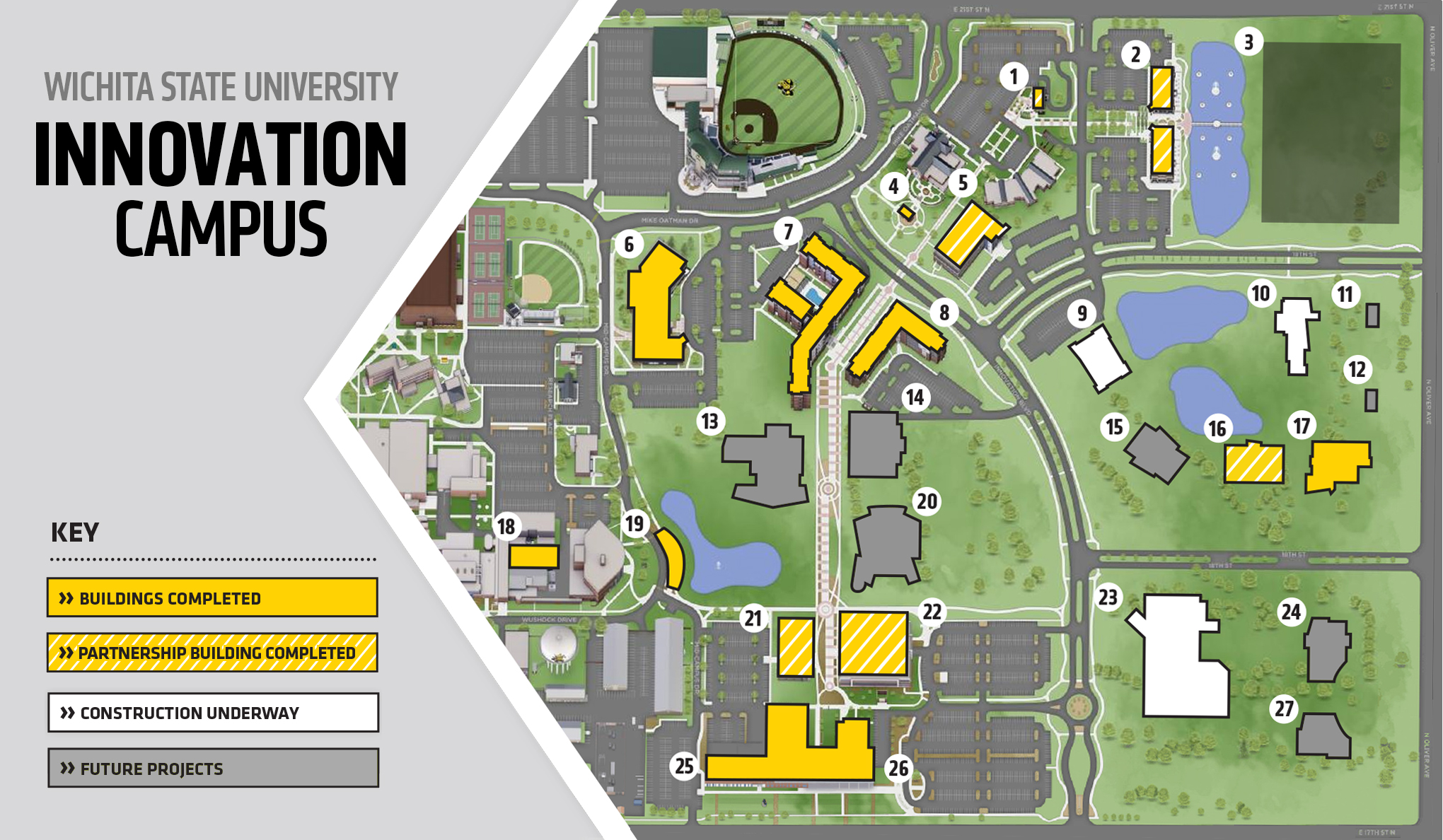 Wichita State University Map Innovation Campus Map