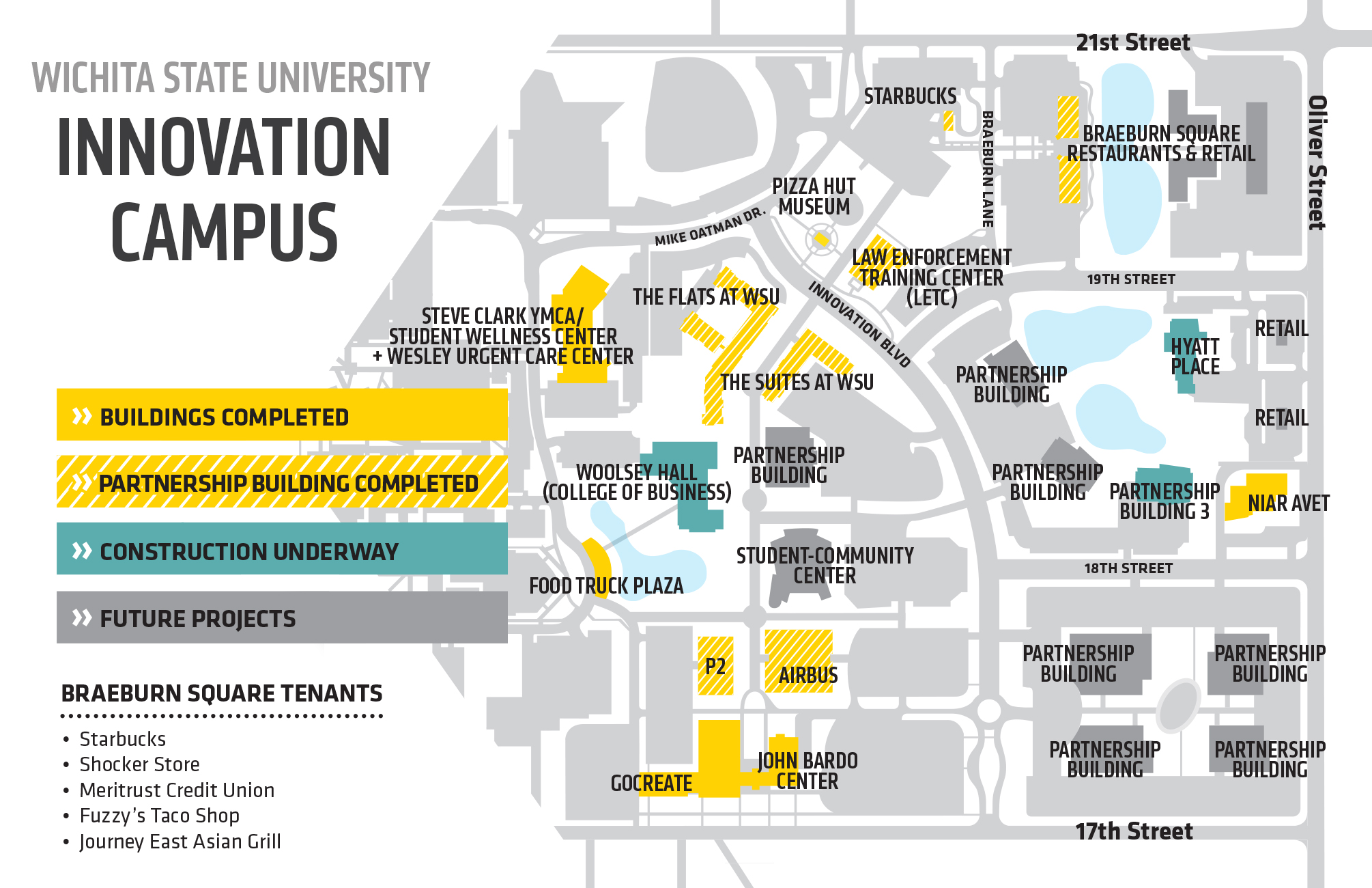 wichita state university map Innovation Campus Map