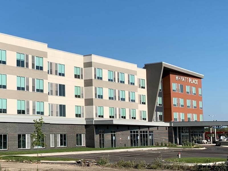 The Hyatt Place Hotel opened in late 2020 at Oliver and 19th Street on the Innovation Campus