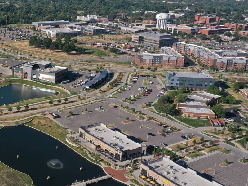 Innovation Campus aerial image, as seen from the southwest