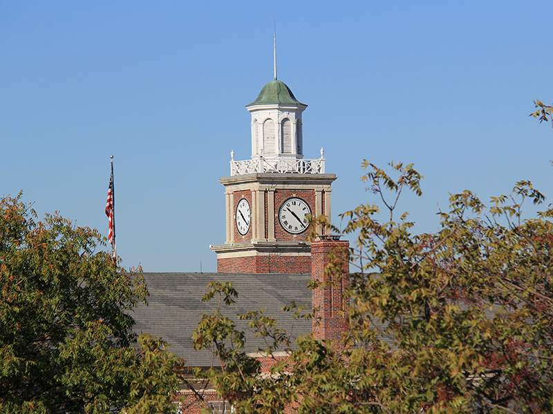 Morrison Hall's clock tower