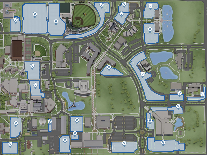 Screenshot of visitor parking