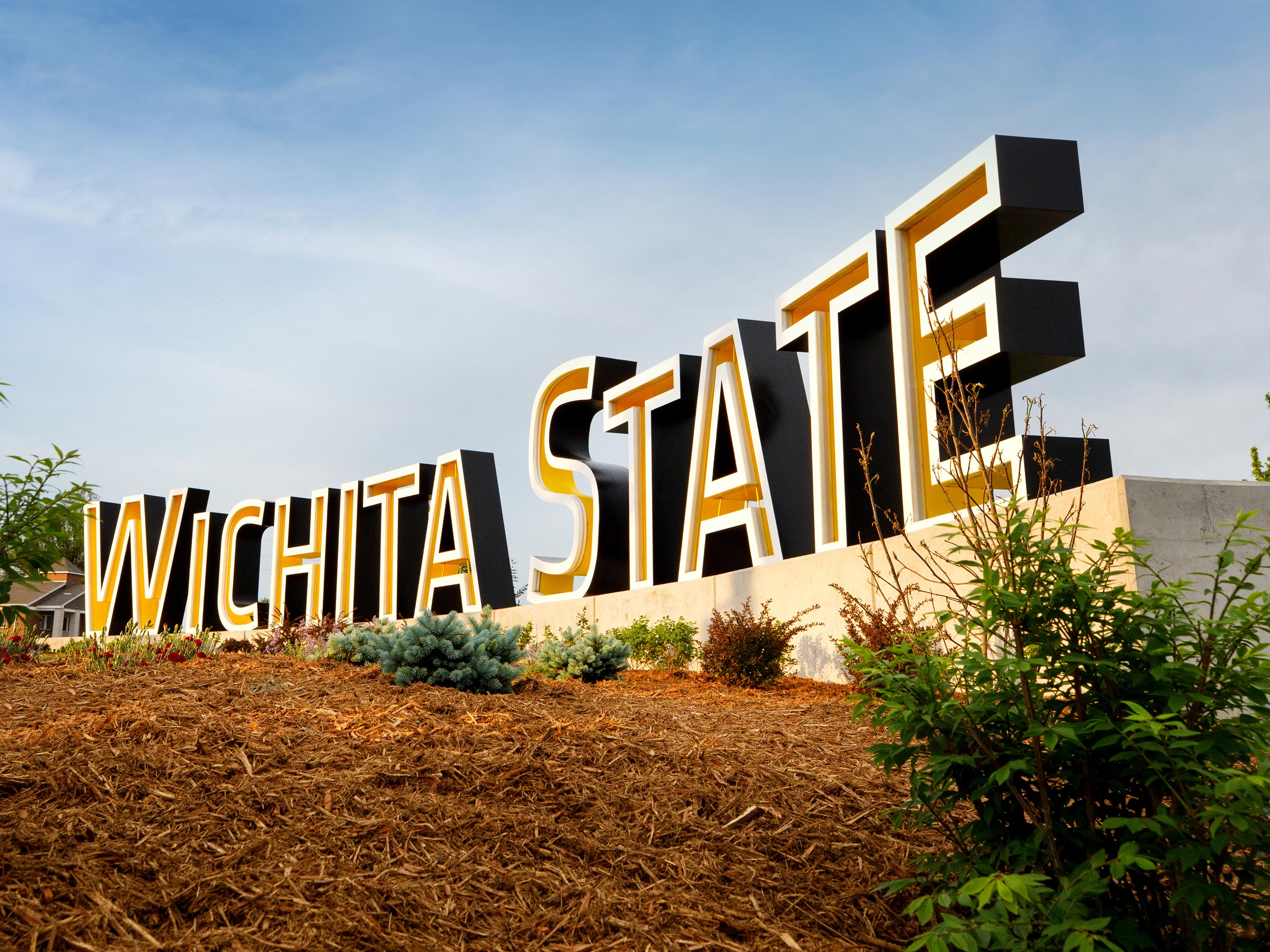 Wichita State sign at 21st and Oliver