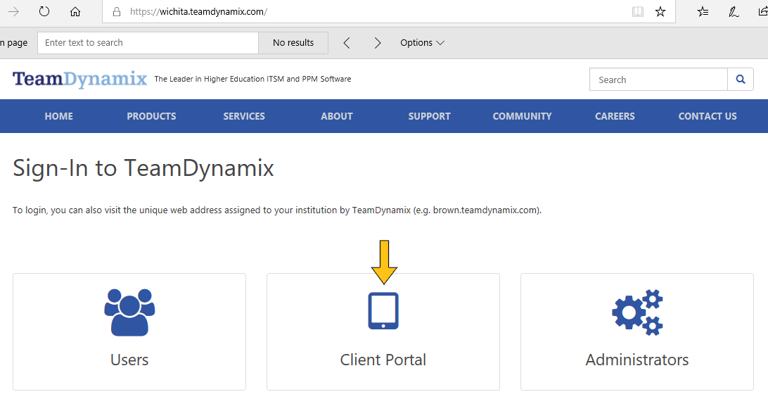Visual demonstrating sign-in screen