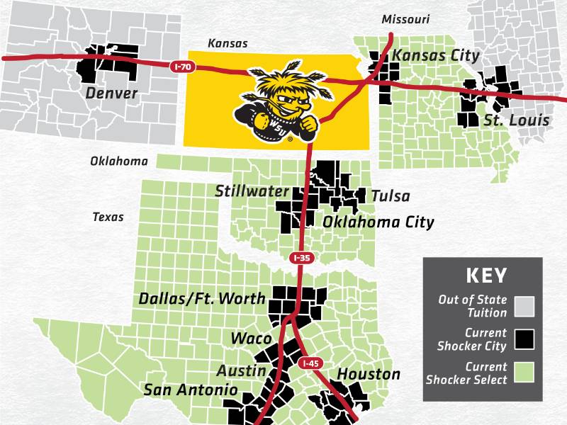 Tuition discount map