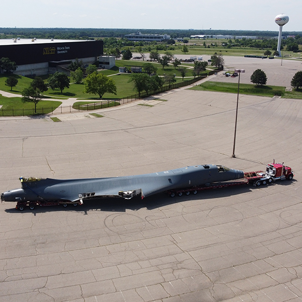 B-1B arriving at WSU