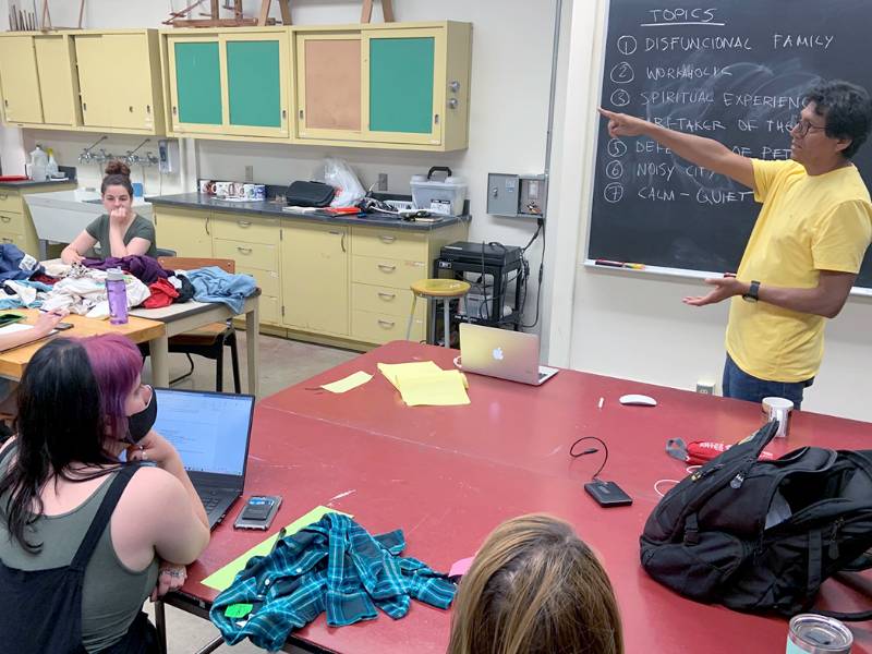 Students in a classroom