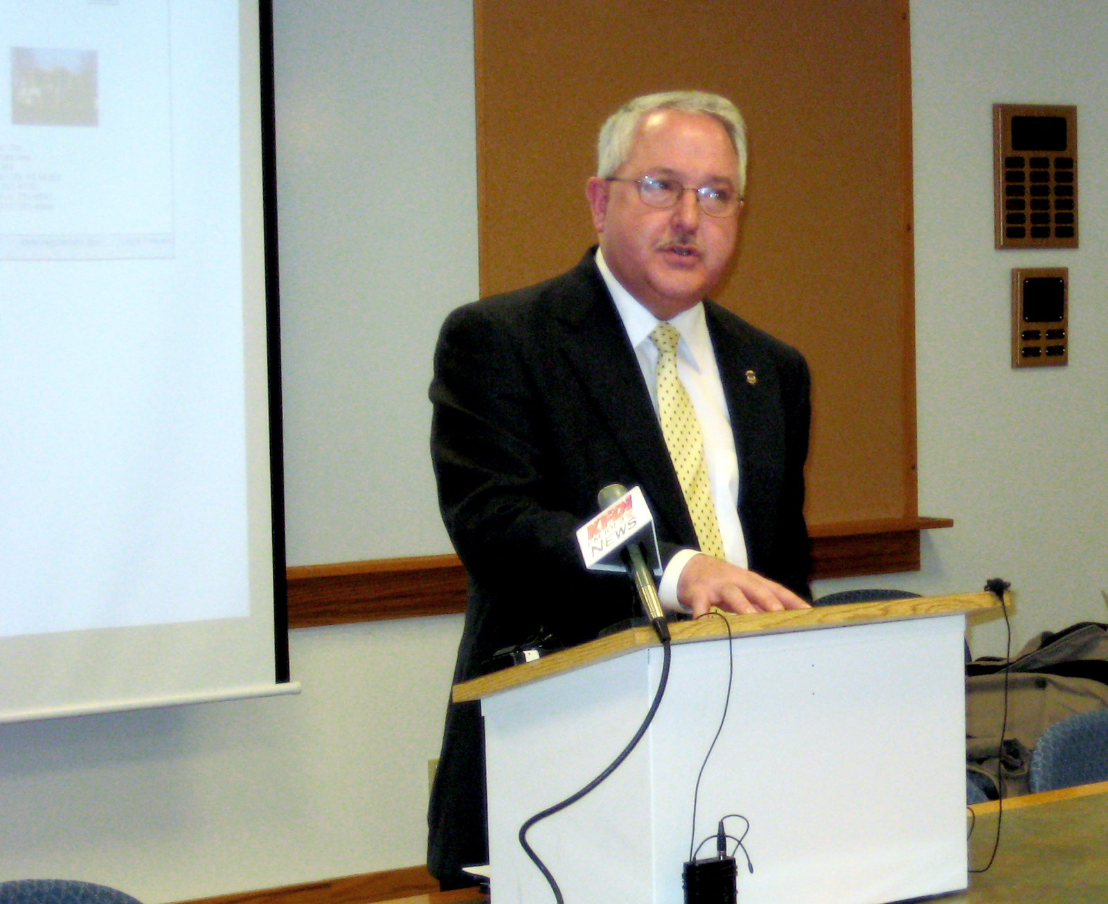 , U.S. Attorney Eric Melgren spoke at a news conference Tuesday, Feb. 19, announcing the 2008 U.S. Attorney's Citizen Academy., ,