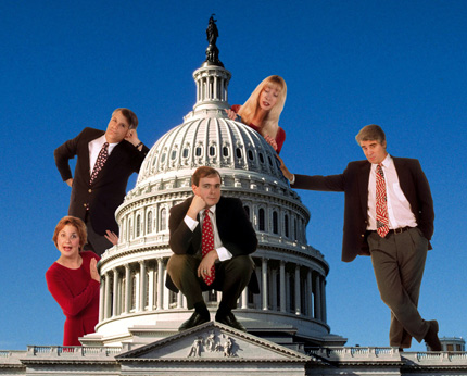 Members of the Capitol Steps performing group will be at Wichita State on Thursday, April 10.