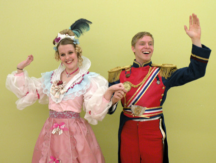 Students Emily Moore and Jacob January will perform in the comic opera 