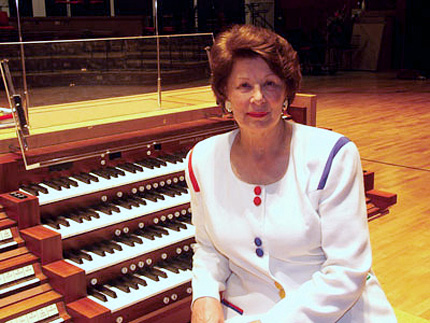Dame Gillian Weir not only gave the inaugural performance on the Marcussen organ in 1986, she returned as part of the Rie Bloomfield Organ Series in 1996.