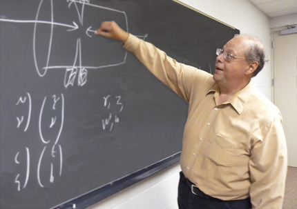 WSU physics professor Nick Solomey is excited about the discovery of the long-sought Higgs boson particle.