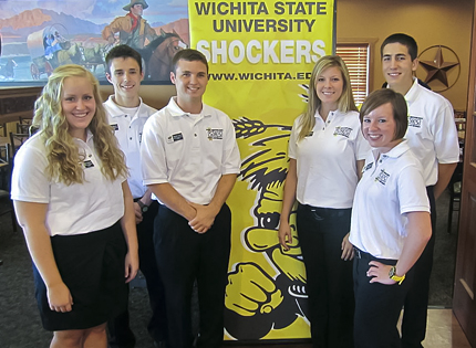 Student Ambassador Society volunteeers with the WSU admissions office on university recruitment efforts. They have adopted the motto 
