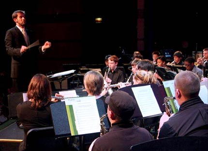 Troy Fischer, a 2008 WSU music education graduate, is now band director at Wichita Collegiate School.