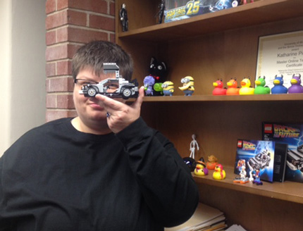 JJ Pionke recently accepted the position of assistant professor and instruction and Research Services librarian. While she has a passion for knowledge, she also have a passion for play and having fun.