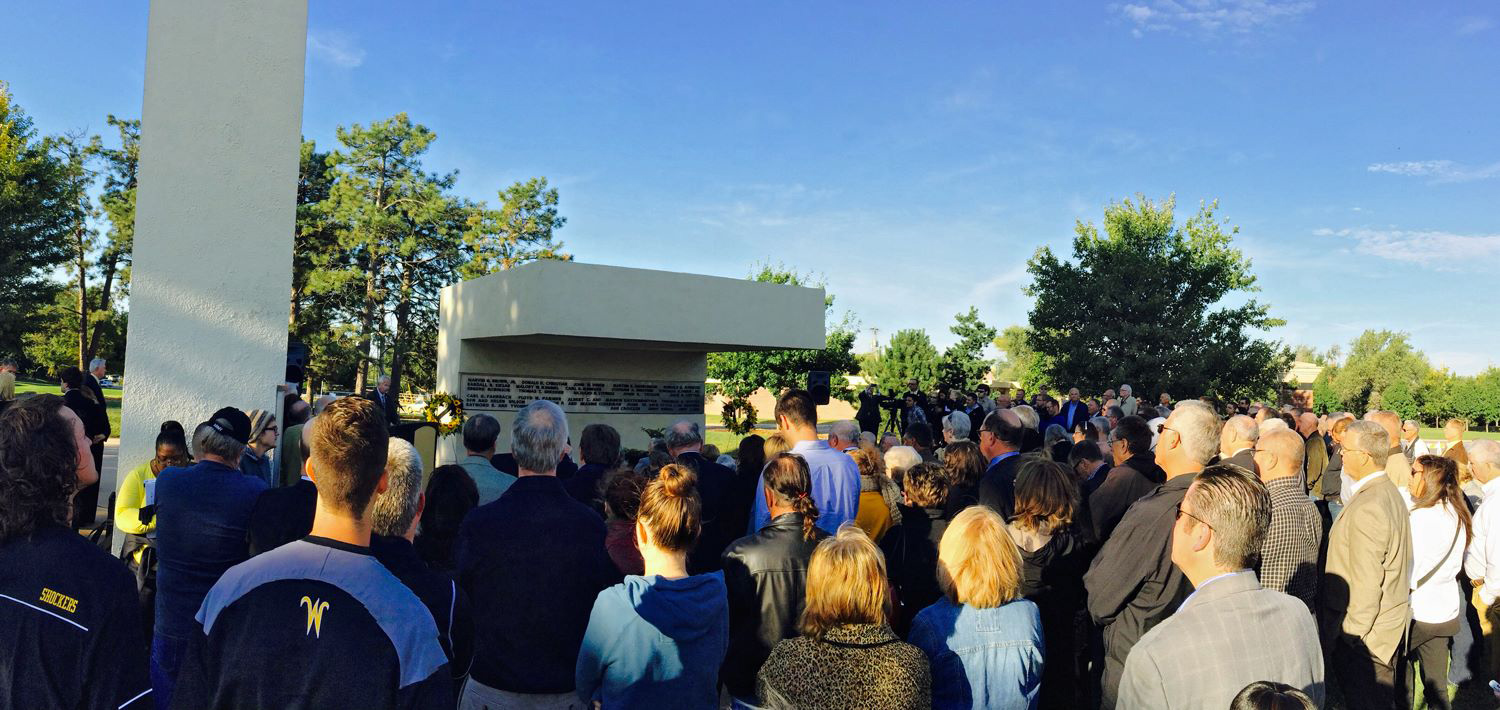 2015 Memorial '70 remembrance at Wichita State.