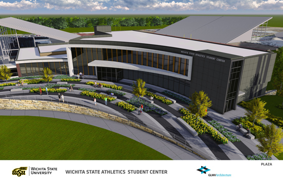 The new Wichita State Athletics Student Center, part of the Charles Koch Arena project.