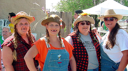 The Clampett Crawfords team won the spirit award at last year's Wichita Radio Reading Service Mini-Golf Masters Tournament. From left: Stephanie Kessler, Amber Wolf, Kristeen Gibbs and Rebecca Nimmo.