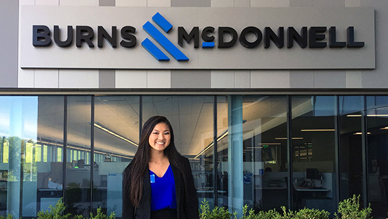 Amy McClain has been spending her summer learning from the professionals at Burns & McDonnell at their main office in Kansas City.