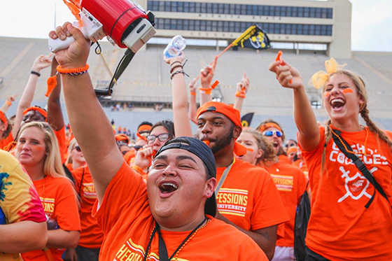 Wichita State's College of Health Professions was the big winner during the Clash of the Colleges competition - one of the highlights of Welcomefest.