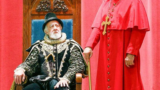 William Powers (King Philip), left, and Samuel Ramey (Grand Inquisitor) star in Wichita Grand Opera's production of 