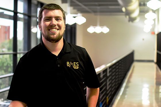 Jacob Griffith will graduate in May with a bachelor's degree in biomedical engineering, then pursue a master's degree in the same field with the support of a National Science Foundation fellowship.