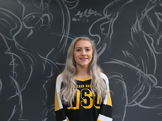 Michaela Marioni is a game design student at Wichita State University who got the chance of a lifetime to work on a background video for Snoop Dogg's tour.