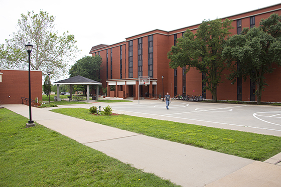 The Fairmount Towers Complex, a residence hall at Wichita State University that is no longer occupied.