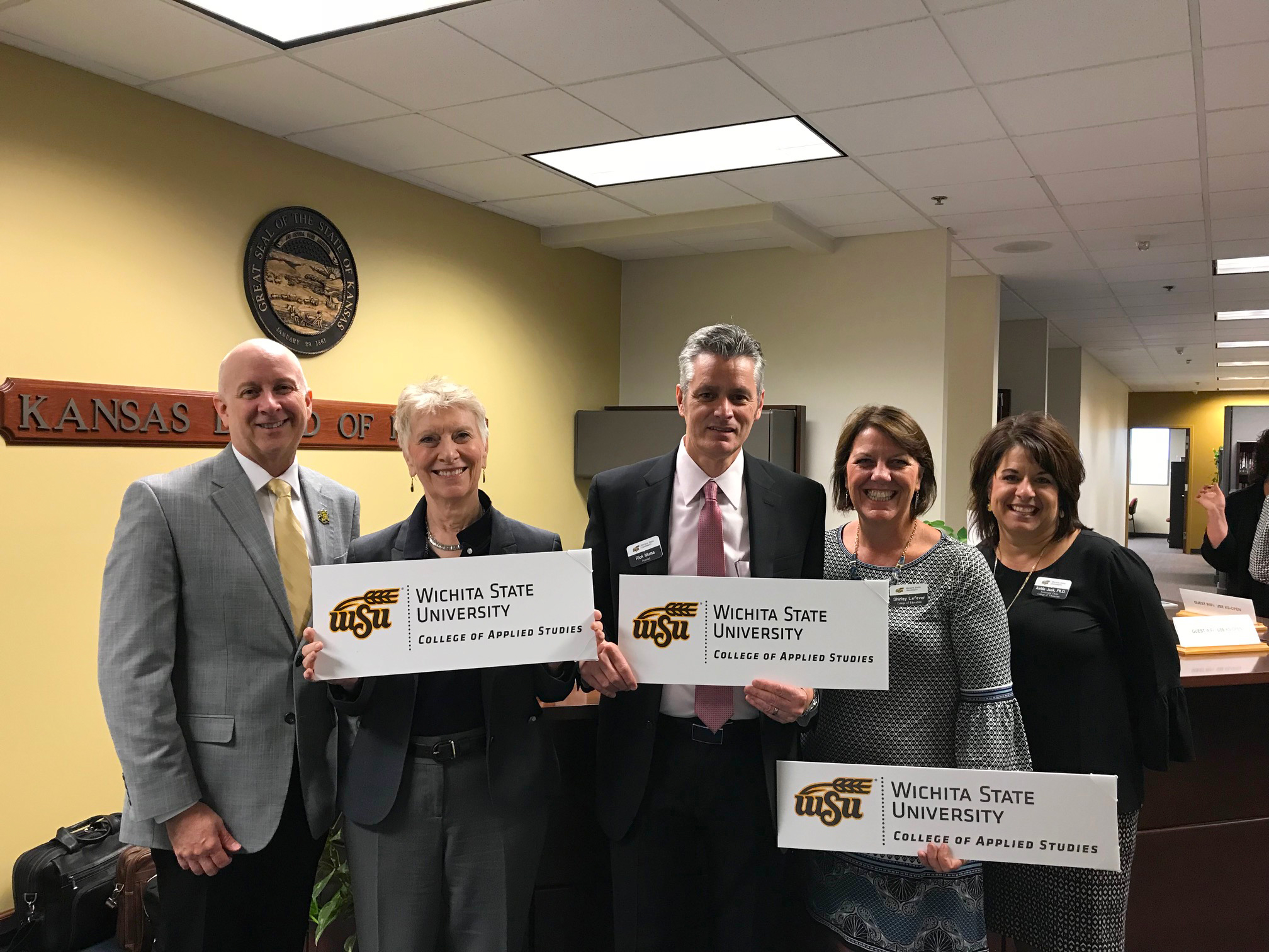From left: Clay Stoldt, Linnea GlenMaye, Richard Muma, Shirley Lefever and Ashley Jack.