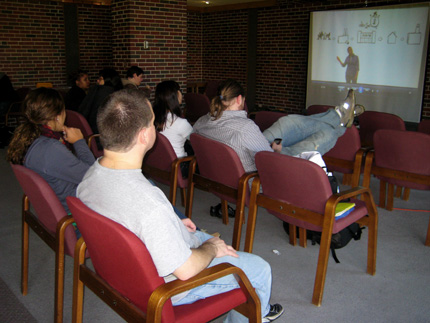 Students watch 