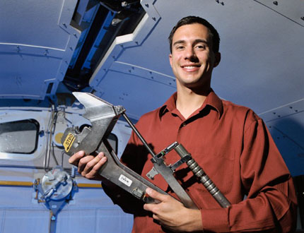 Alexandros Kanelakos, a 2007 WSU graduate, is now working at NASA's Johnson Space Center in Houston, Texas.