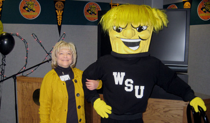 Sarah Robinson, executive director of the Wichita Children's Home, is the first Shocker Service Celebration honoree.