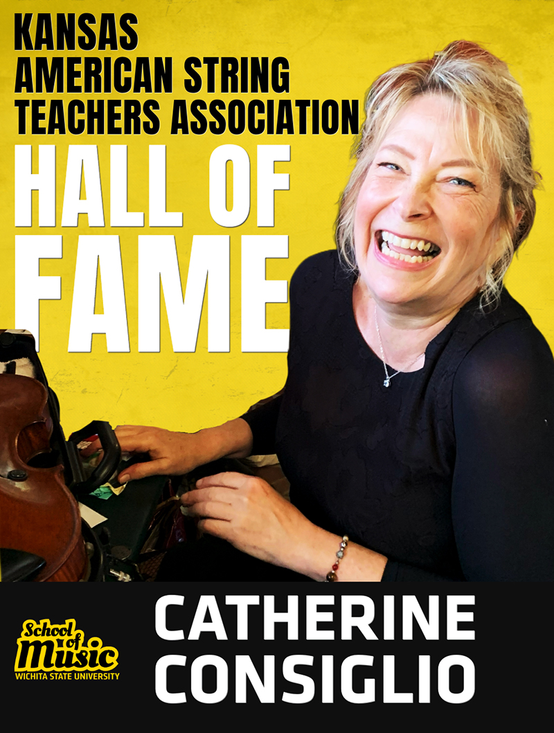 Kansas American String Teachers Association Hall of Fame recipient Catherine Consiglio